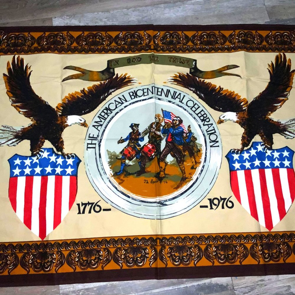 1976 Vintage Bicentennial Celebration Tapestry